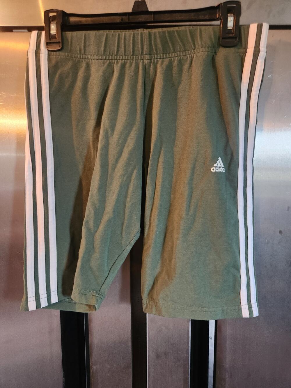 Adidas Athletic Shorts Olive Green Size L